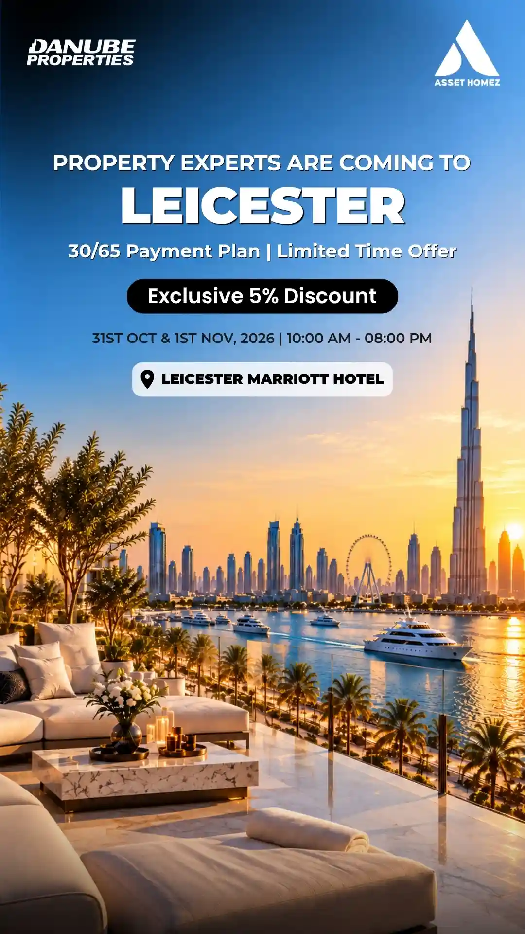 Dubai Property Expo Leicester story poster